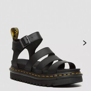 Dr. Marten black sandals